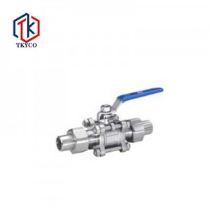 1000wog 3pc Type Welded Ball Valve