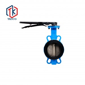 Handle wafer butterfly valve