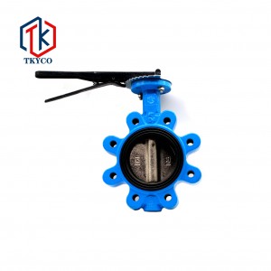 Handle wafer butterfly valve